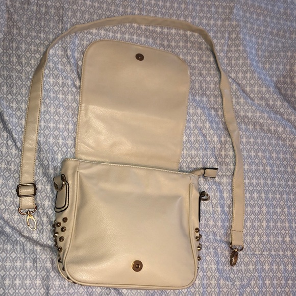 Say What? Faux Leather Bronze Studded Crossbody - Picture 2 of 7